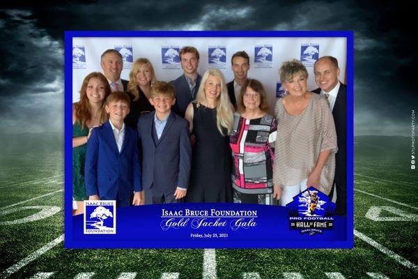 Hill Family supporting Flight 300 & Isaac Bruce Gold Jacket Gala 7-24-2021