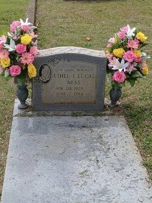 Flowers for mothers grave