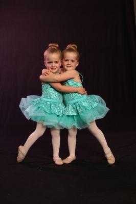 Twins at recital