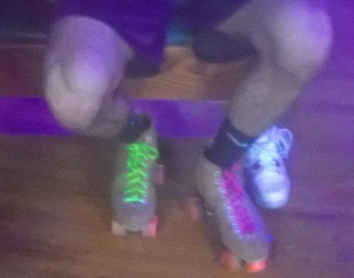 Yup! Real roller skates.