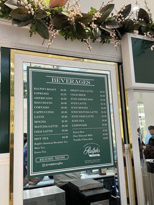 Beverage Menu