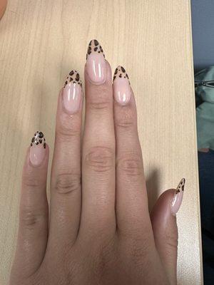 Full Set Acrylic Nails (cheetah print)