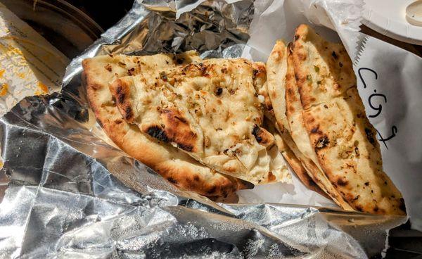 Chilli garlic naan