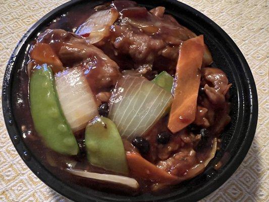 Beef with black bean sauce