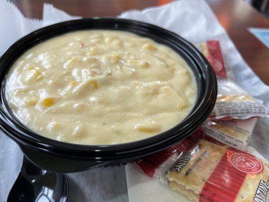 Corn chowder: not bad