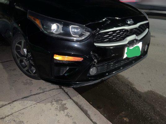 Damages from accident