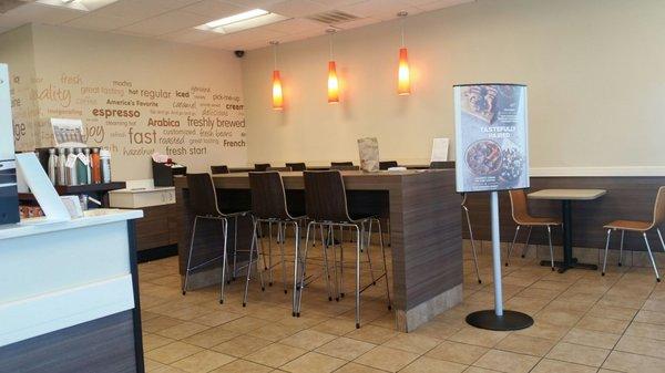 Clean dining room.