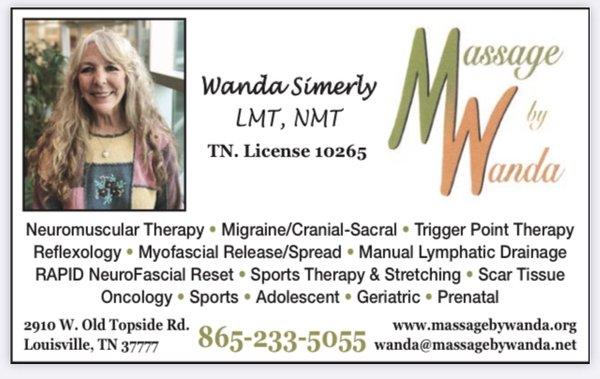 Massage By Wanda