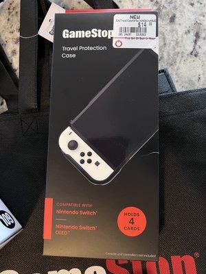 GameStop travel protection case for the Switch OLED