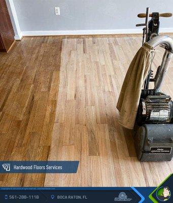 Hardwood floor sanding and refinishing services - Boca raton