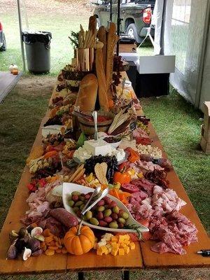 Charcuterie tables by Old World Pizza Truck