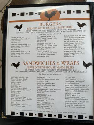 Lunch / dinner menu 1/2