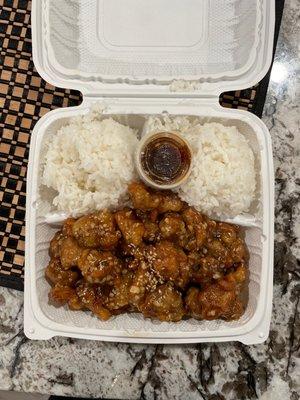 Honey garlic chicken