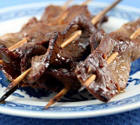 We have Teriyaki Beef on a stick (6) piece order