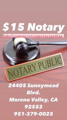 $15 NOTARY!