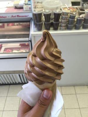 Ghiradelli chocolate soft serve ice cream