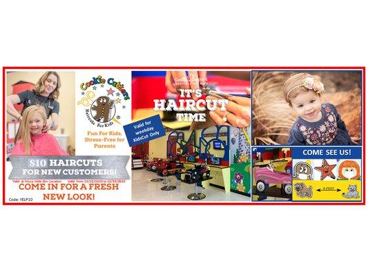 $10 KidsCut - Valid at Frisco Location only. Expires 10/30/2020.