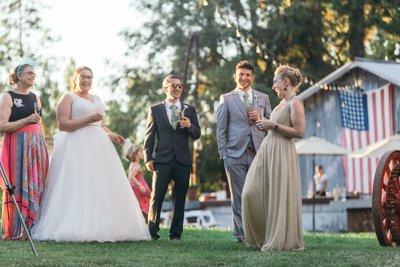 wedding reception at Brice Station