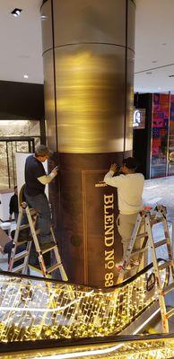 Hudson Yards vinyl installation for an event by Serene Visuals team