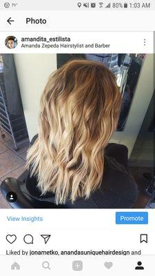 Cut, color, style by Amanda Z