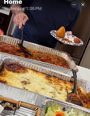 eggplant parmigiana with literally a 10lbs of mozzarella with no sauce