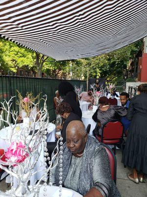 Courtyard dining