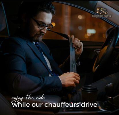 Enjoy the ride while our chauffeurs drive.