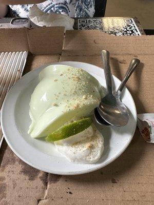 Key lime panna cota