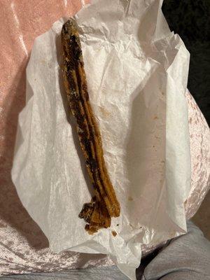 I got a churro that is days old.. how is this ok in any way?