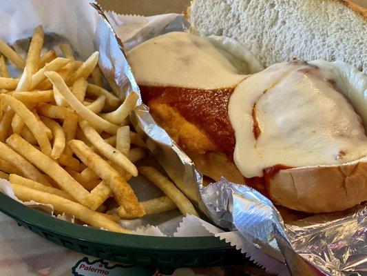 Chicken parm sandwich