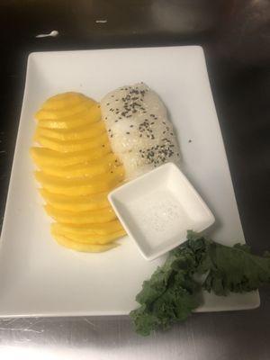 Mango sticky rice $6