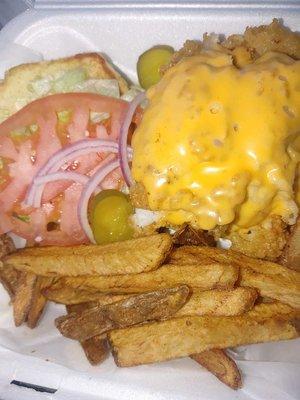 Fish Sandwich with Fries