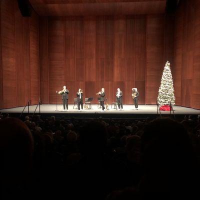 The Canadian Brass Christmas concert.