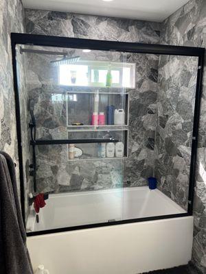 Install the shower door