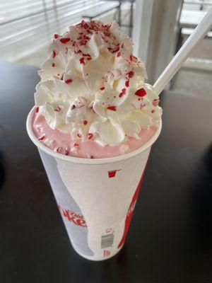 Oh so good monthly special, a peppermint milkshake.