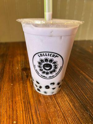 Taro milk boba