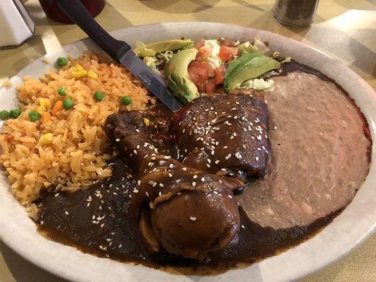 Chicken Mole... since chicken mole enchiladas were out.