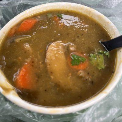 Chicken Green Chili Soup. Delicious.