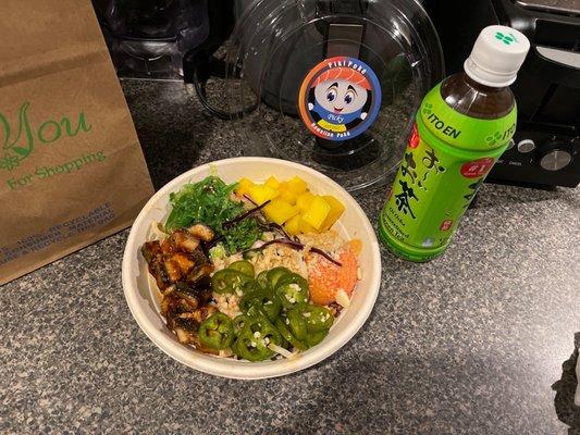 Three protein poke bowl!