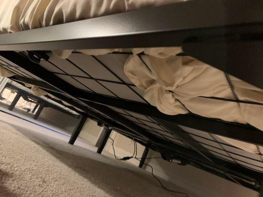 The Beauty Rest Adjustable Frame underneath my my Beauty Res Mattress.