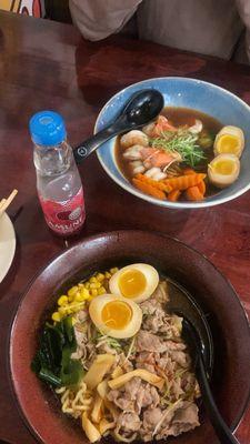 Seafood Ramen and Fatty Beef Ramen!