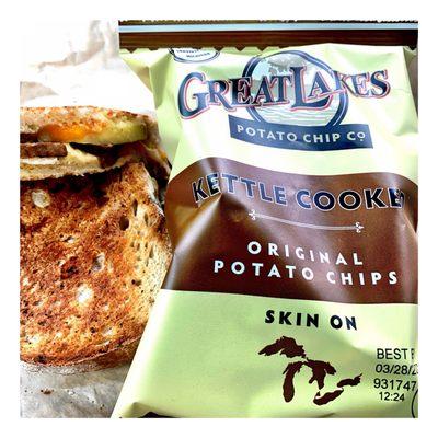 All Sandwiches Go w/Crunchy Great Lakes Potato Chips!Support Local Business!Black Currant Bakehouse.Vegan! Great Place,Food & Service!