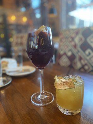 Winter Sangria and Apple crisp