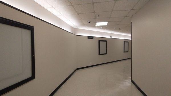 Corridor in the basement