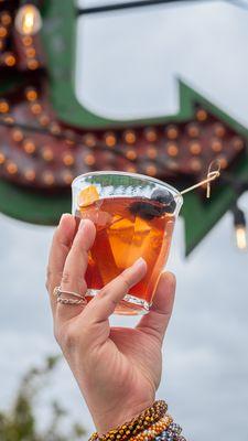 A classic Old (Scratch) Fashioned from our full bar