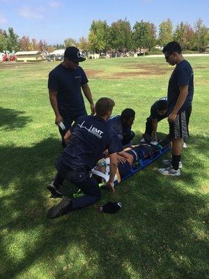 EMT students:  Field Training.