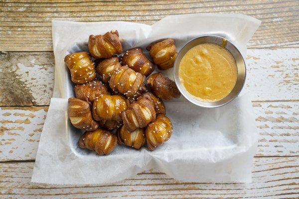 Pretzel Bites with Beer Cheese