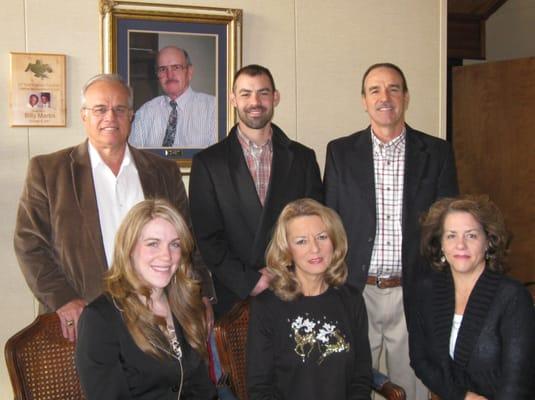 Bottom (from L to R) Teena Mienk, Judy Martin, Paula Martin
Top (from L to R) Harold Martin, Michael Martin, Alan Martin