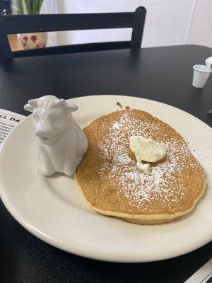 Pancake with syrup cow