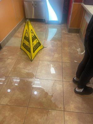 Front lobby flooded